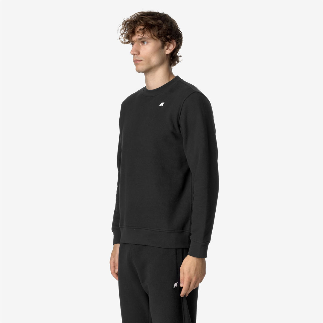 Fleece Man BAPTISTE HEAVY FLEECE Jumper BLACK PURE Detail (jpg Rgb)			