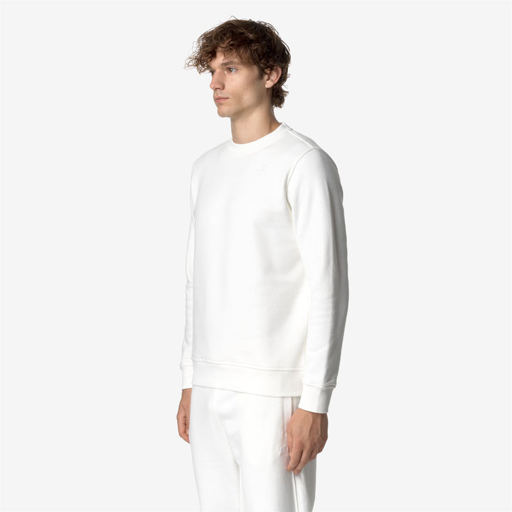 Fleece Man BAPTISTE HEAVY FLEECE Jumper WHITE GARDENIA Detail (jpg Rgb)			