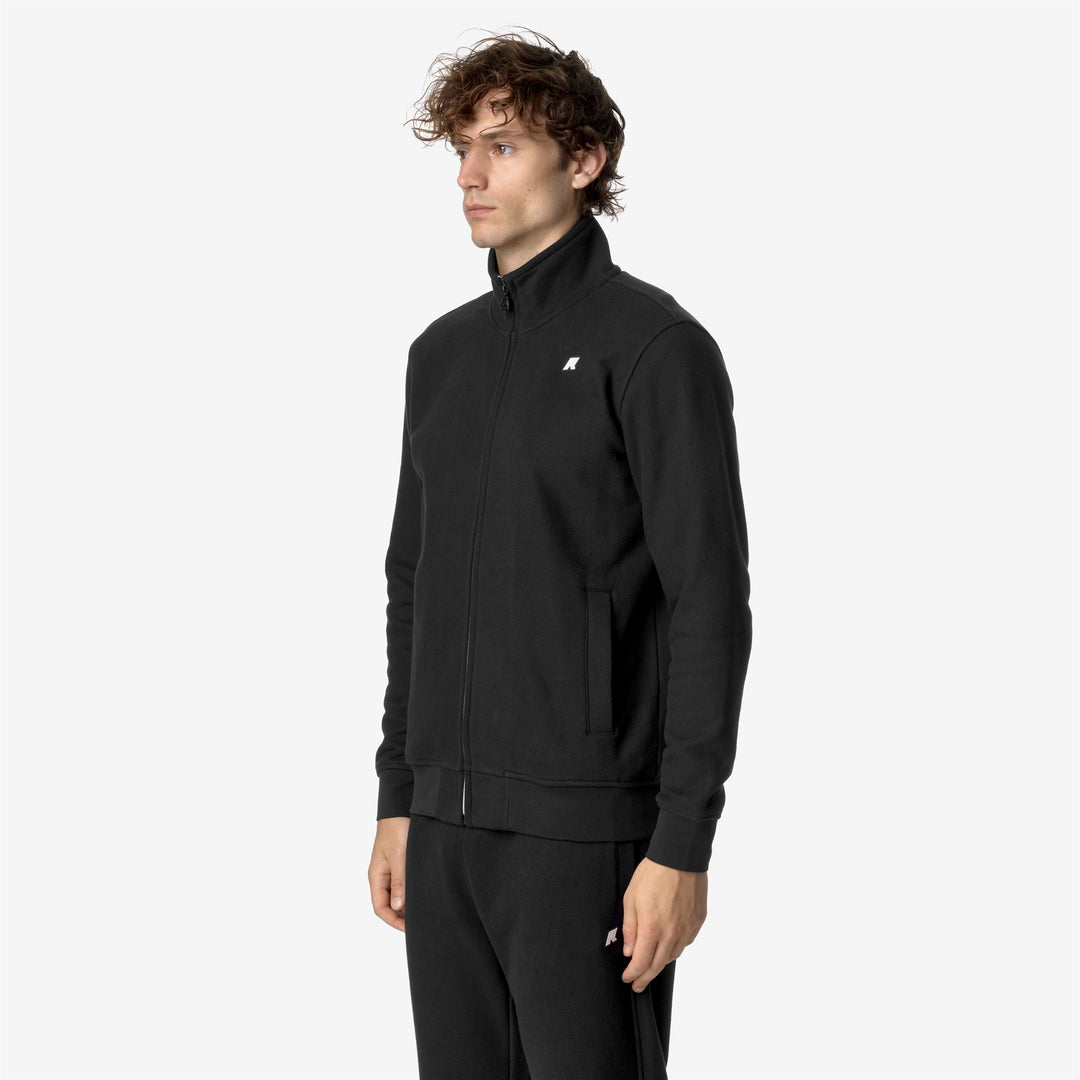 Fleece Man FINN HEAVY FLEECE Jacket BLACK PURE Detail (jpg Rgb)			