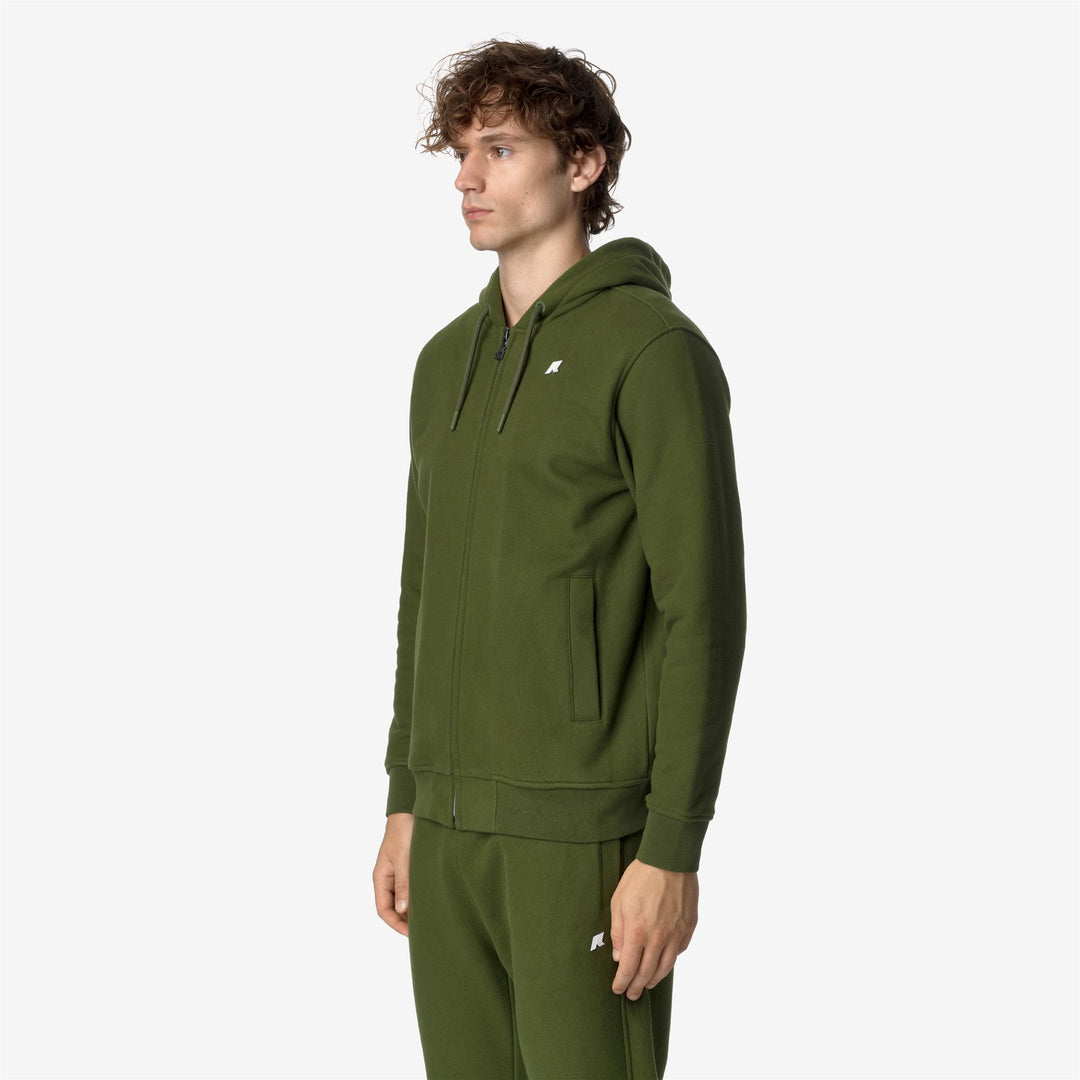 Fleece Man ANTHONY HEAVY FLEECE Jacket GREEN CYPRESS Detail (jpg Rgb)			