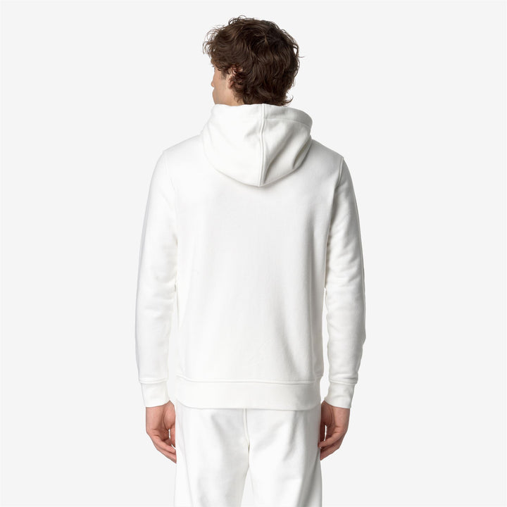 Fleece Man ANTHONY HEAVY FLEECE Jacket WHITE GARDENIA Dressed Front Double		