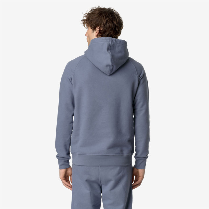 Fleece Man ALBAN HEAVY FLEECE Jumper GREY BLUE AVIO Dressed Front Double		