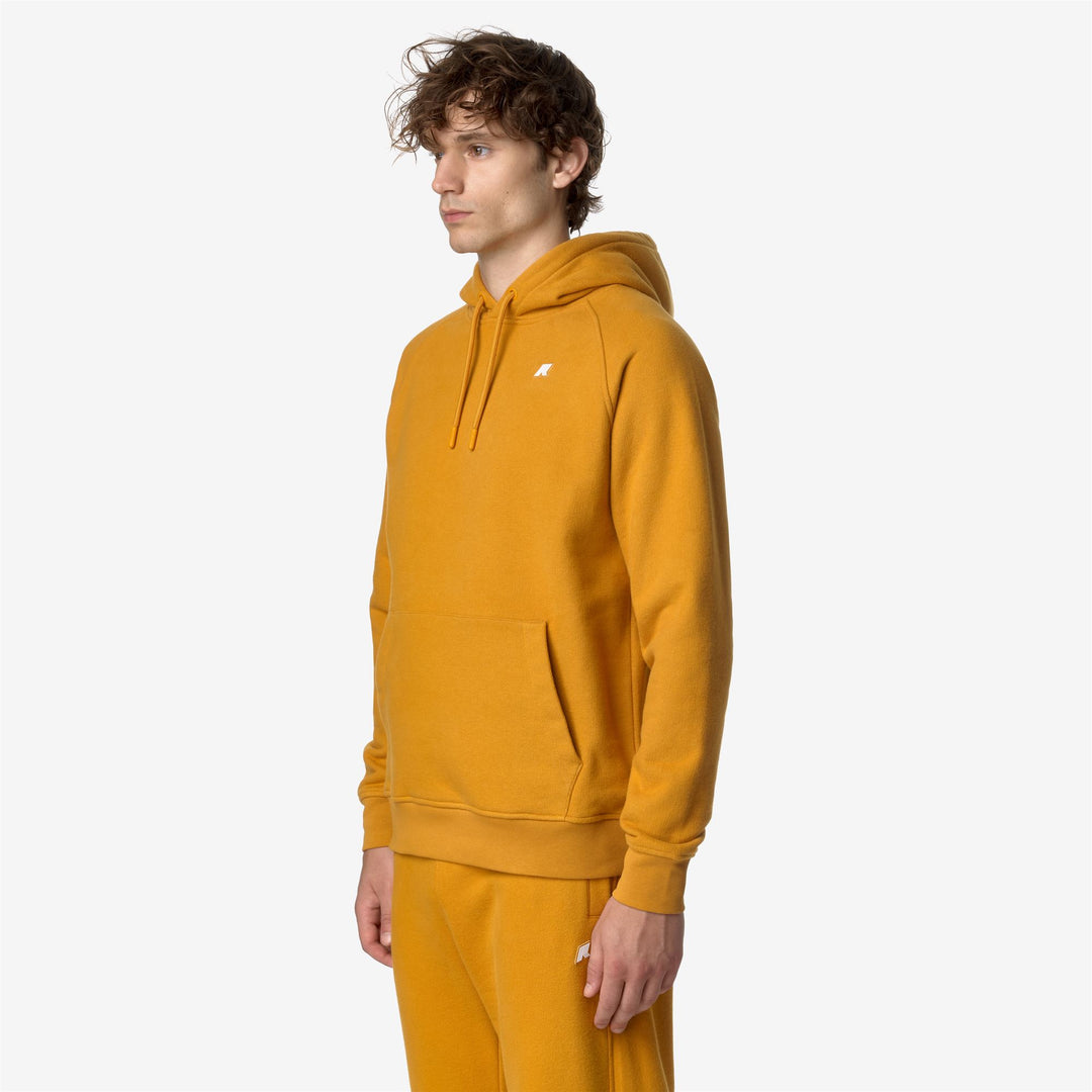 Fleece Man ALBAN HEAVY FLEECE Jumper YELLOW INCA Detail (jpg Rgb)			