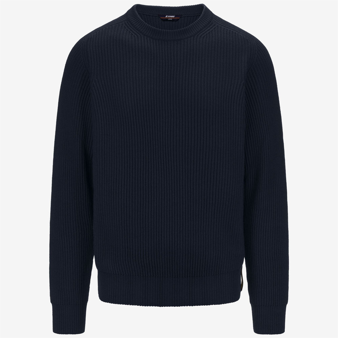 KNITWEAR Man VERIN WOOL MERINO BLEND Pull Over BLUE DEPTH Photo (jpg Rgb)			