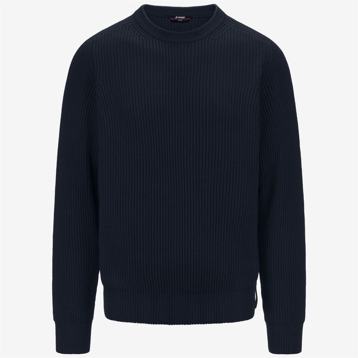 KNITWEAR Man VERIN WOOL MERINO BLEND Pull Over BLUE DEPTH Photo (jpg Rgb)			