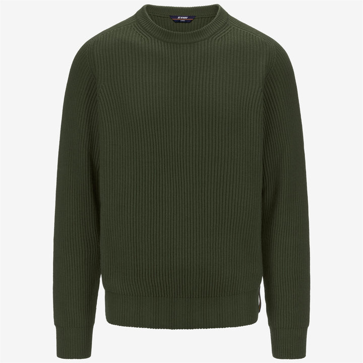 KNITWEAR Man VERIN WOOL MERINO BLEND Pull Over GREEN BLACK FOREST Photo (jpg Rgb)			