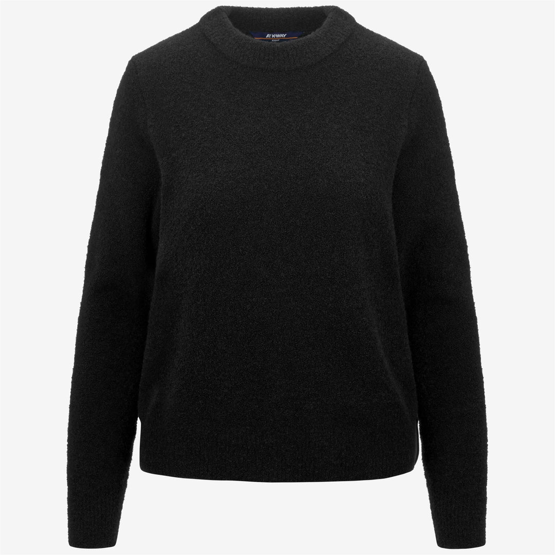 KNITWEAR Woman CLARISSE WOOL MERINO BOUCLE Pull Over BLACK GREY Photo (jpg Rgb)			