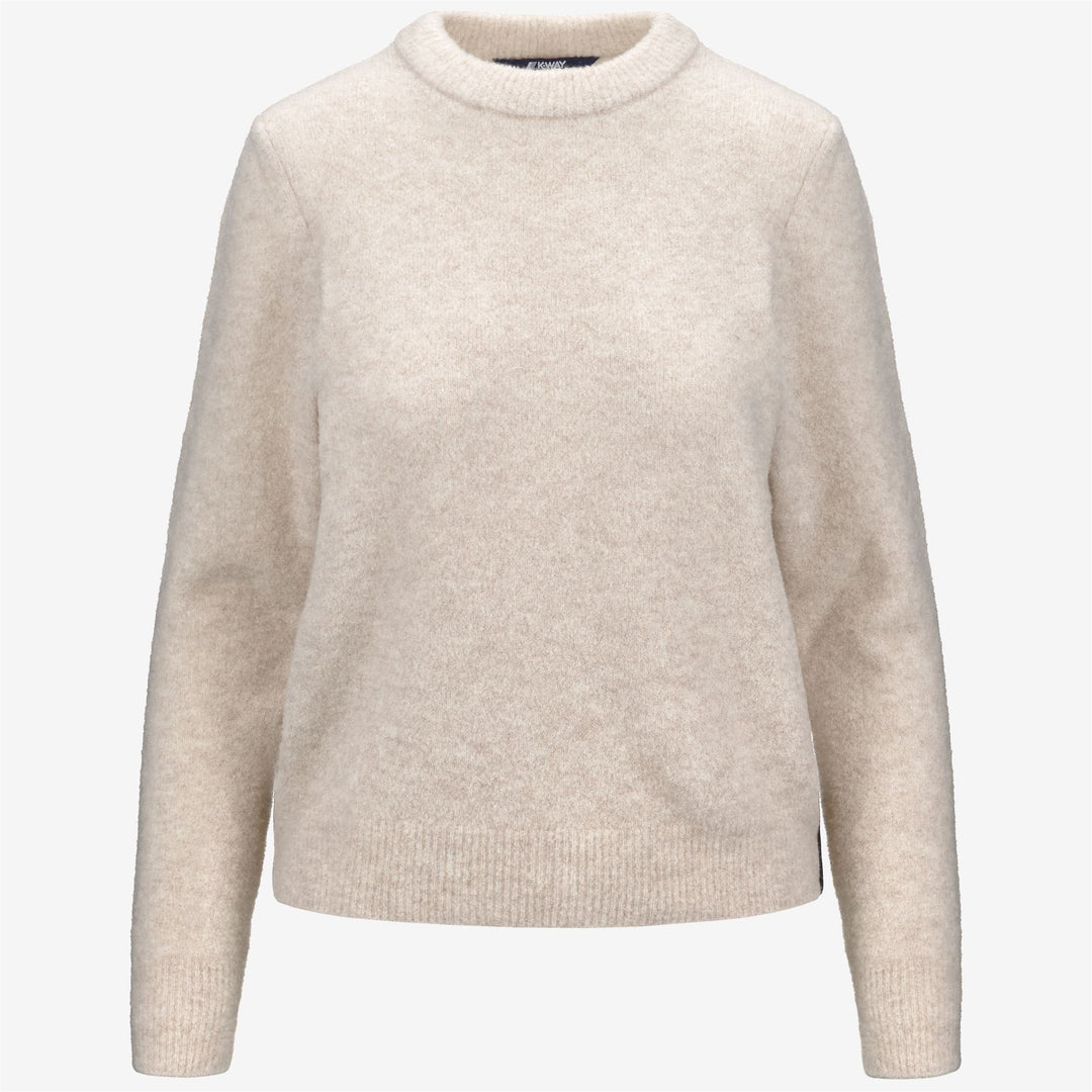 KNITWEAR Woman CLARISSE WOOL MERINO BOUCLE Pull Over BEIGE MOONBEAM Photo (jpg Rgb)			