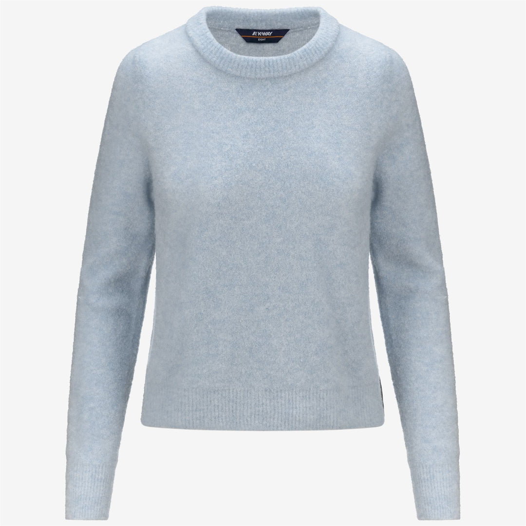 KNITWEAR Woman CLARISSE WOOL MERINO BOUCLE Pull Over BLUE BALLAD Photo (jpg Rgb)			