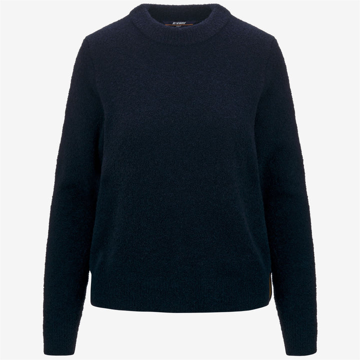 KNITWEAR Woman CLARISSE WOOL MERINO BOUCLE Pull Over BLUE DEPTH Photo (jpg Rgb)			