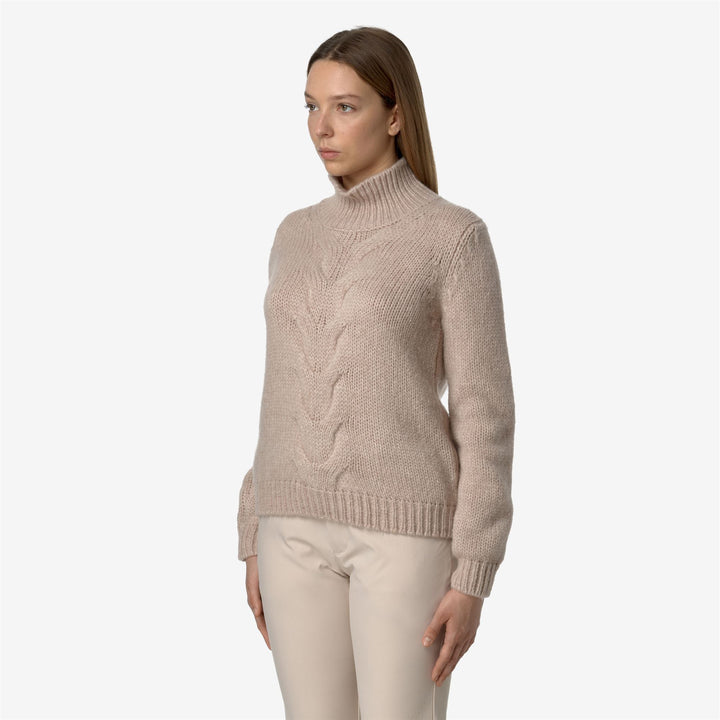 KNITWEAR Woman FUZZY WOOL MERINO BLEND Pull Over PINK TINT Detail (jpg Rgb)			