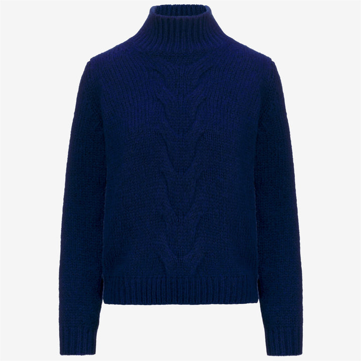 KNITWEAR Woman FUZZY WOOL MERINO BLEND Pull Over BLUE TWILIGHT Photo (jpg Rgb)			