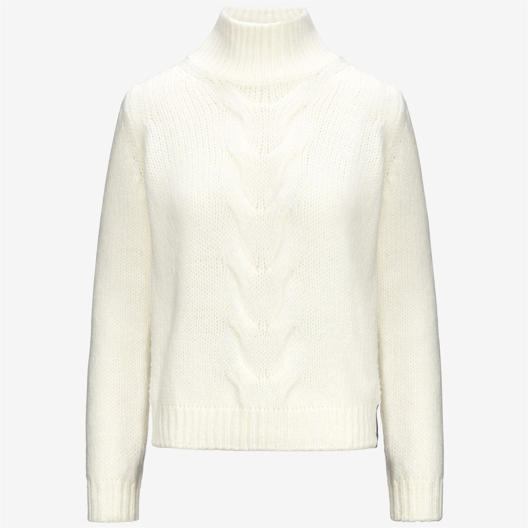 KNITWEAR Woman FUZZY WOOL MERINO BLEND Pull Over WHITE GARDENIA Photo (jpg Rgb)			