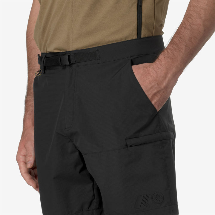 Shorts Man TAPRINNE CORAL GARDENERS Cargo BLACK PURE Detail Double				