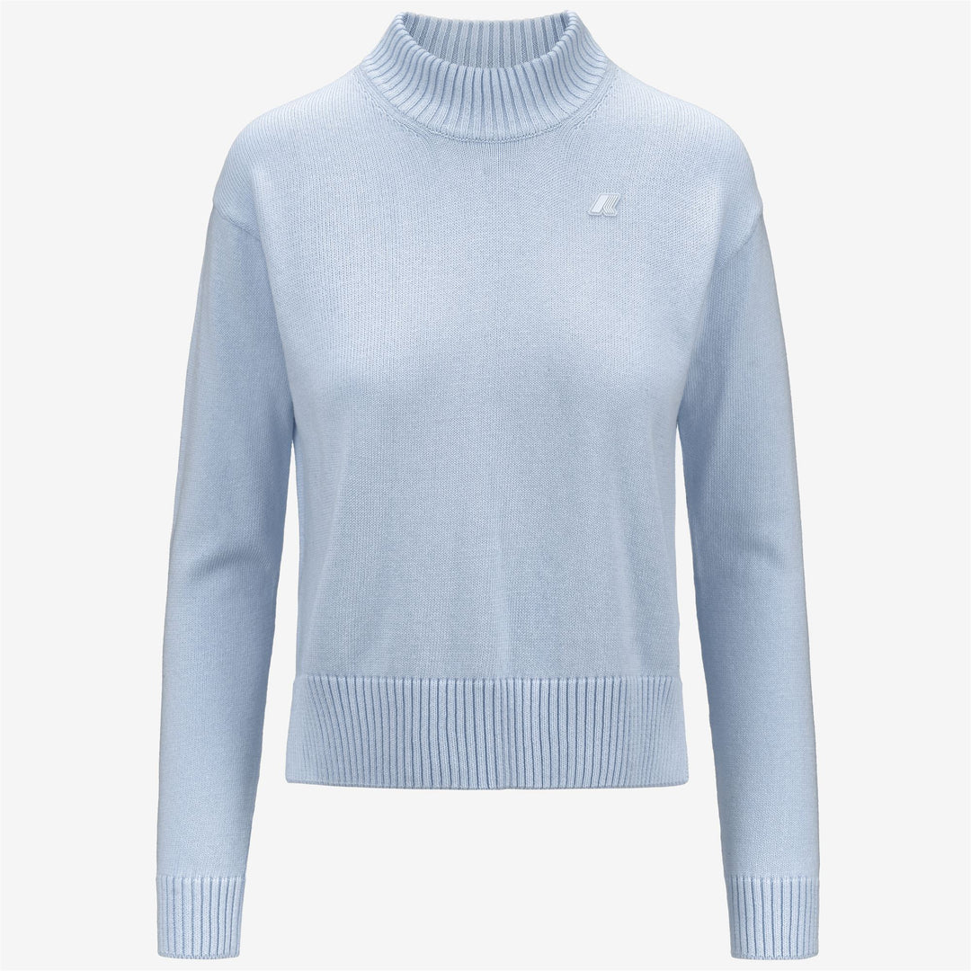 KNITWEAR Woman AGATA COTTON CASHMERE Pull Over BLUE BALLAD Photo (jpg Rgb)			