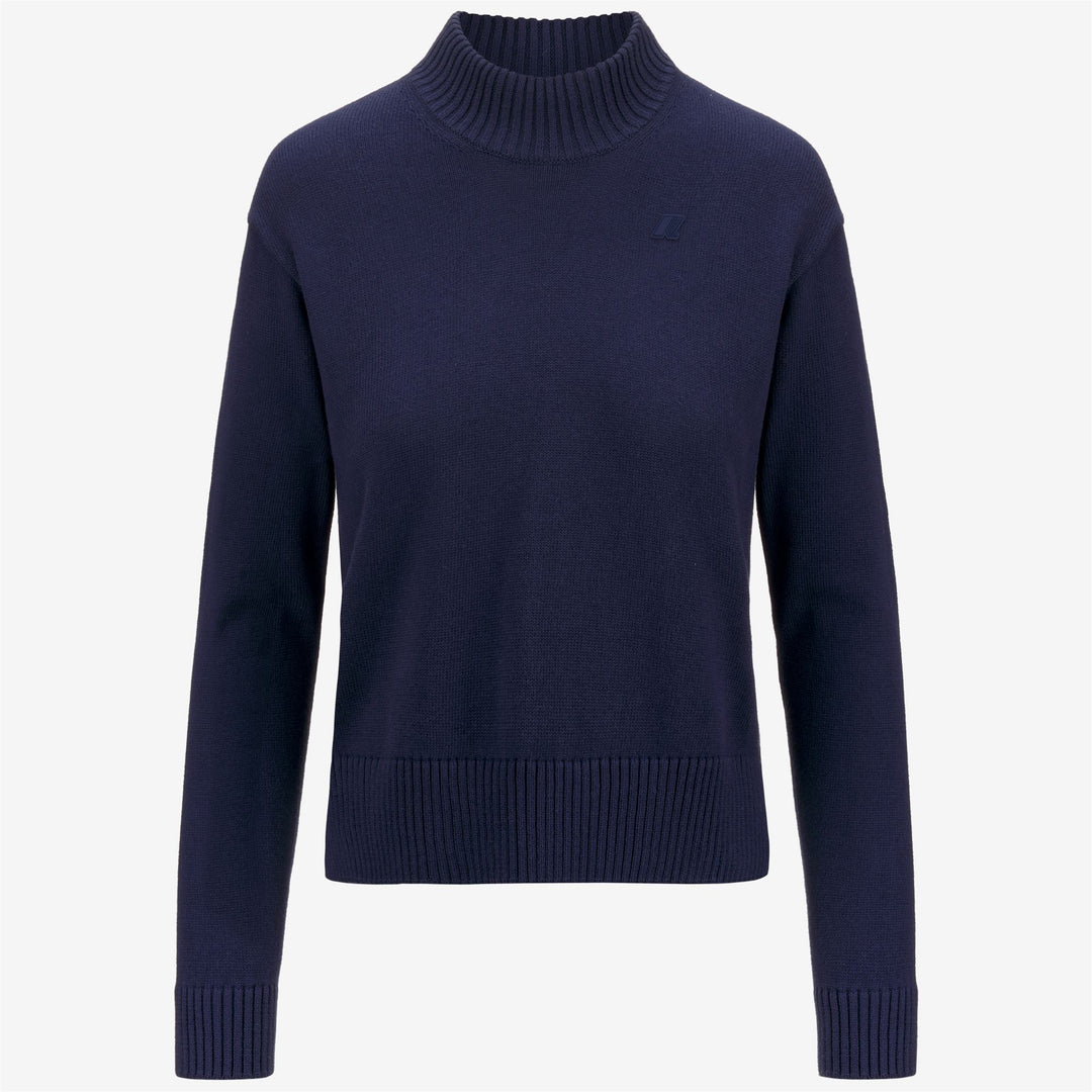 KNITWEAR Woman AGATA COTTON CASHMERE Pull Over BLUE DK Photo (jpg Rgb)			