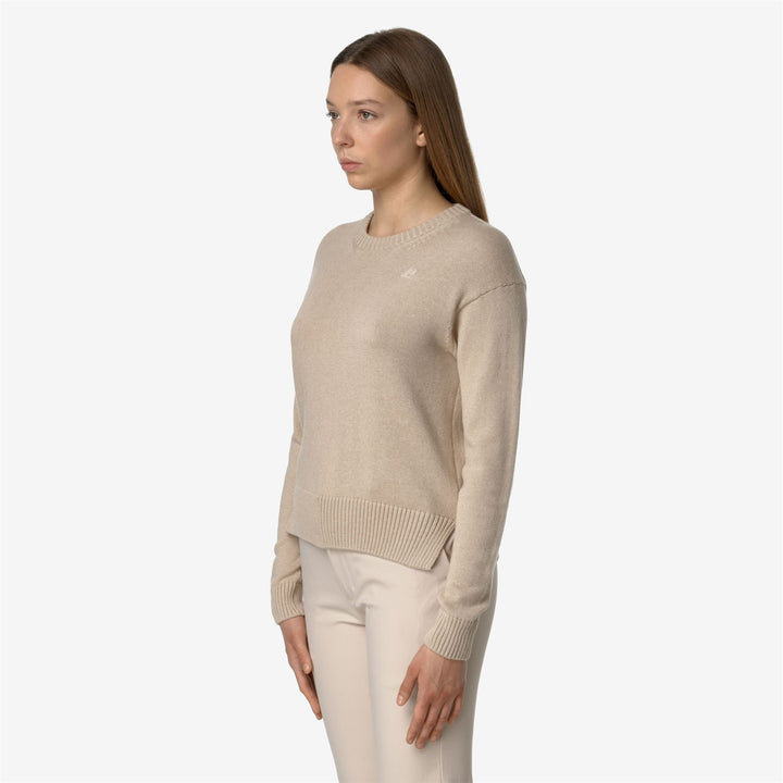 KNITWEAR Woman DOMITINE COTTON CASHMERE Pull Over BEIGE Detail (jpg Rgb)			