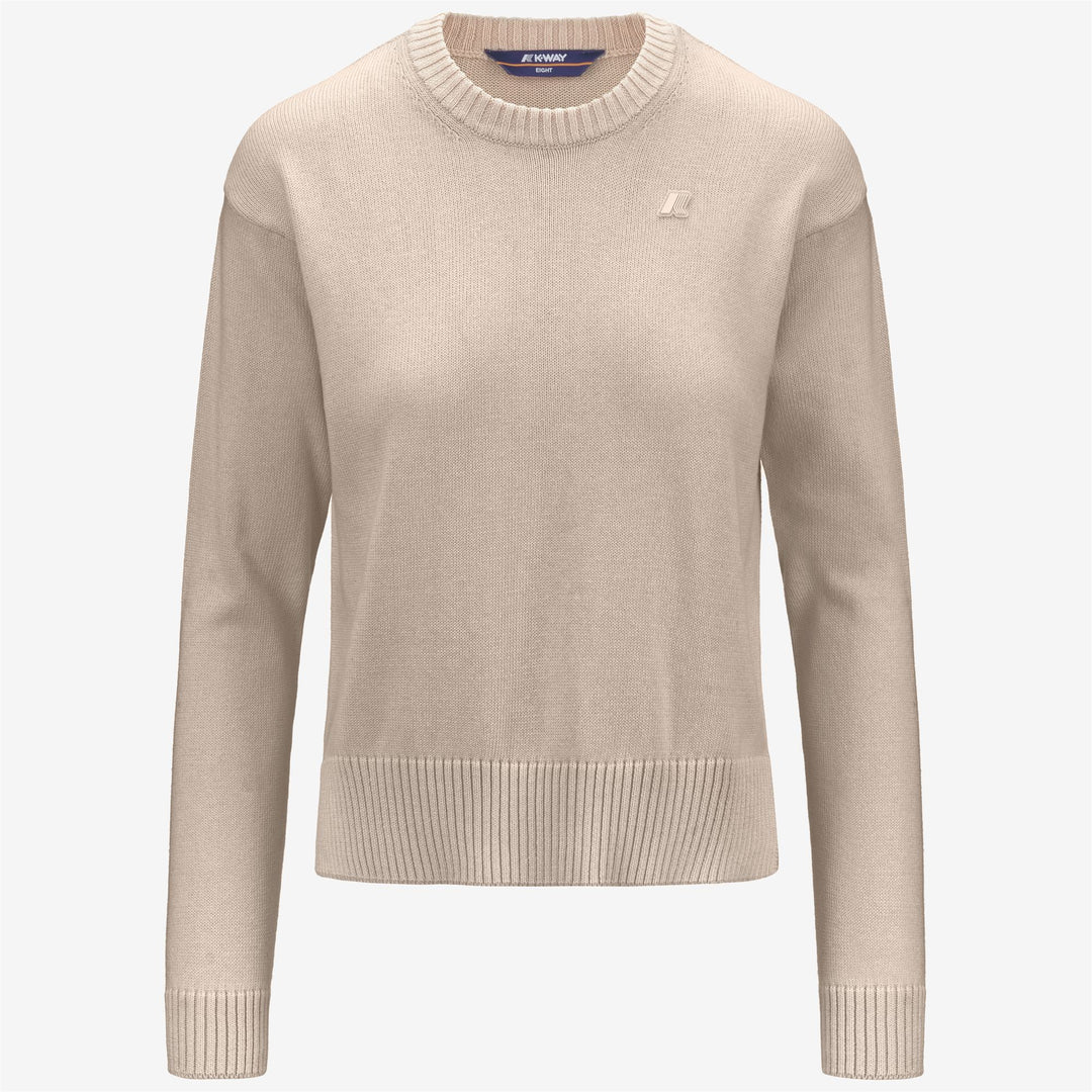 KNITWEAR Woman DOMITINE COTTON CASHMERE Pull Over BEIGE Photo (jpg Rgb)			