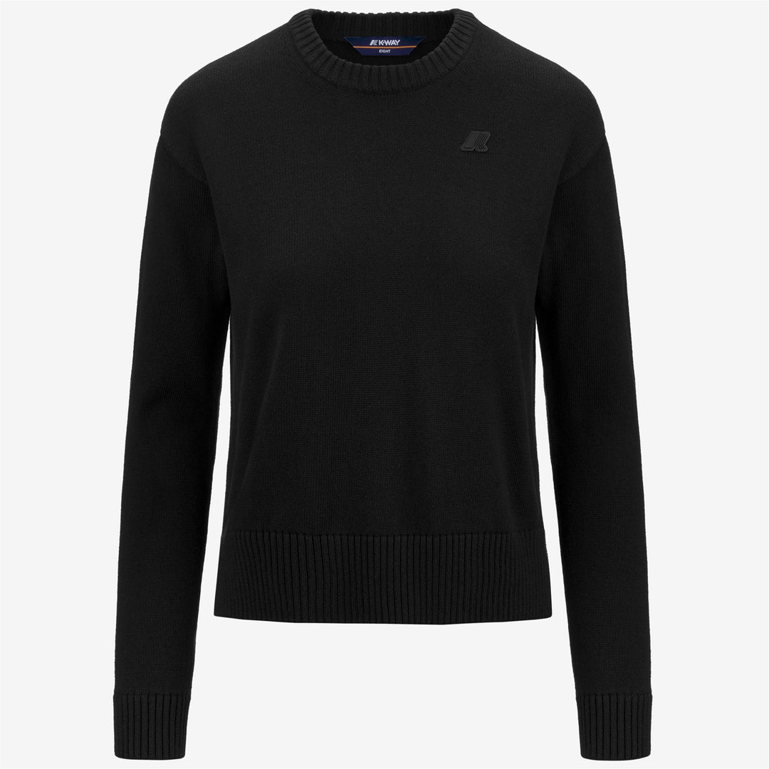 KNITWEAR Woman DOMITINE COTTON CASHMERE Pull Over BLACK PURE Photo (jpg Rgb)			