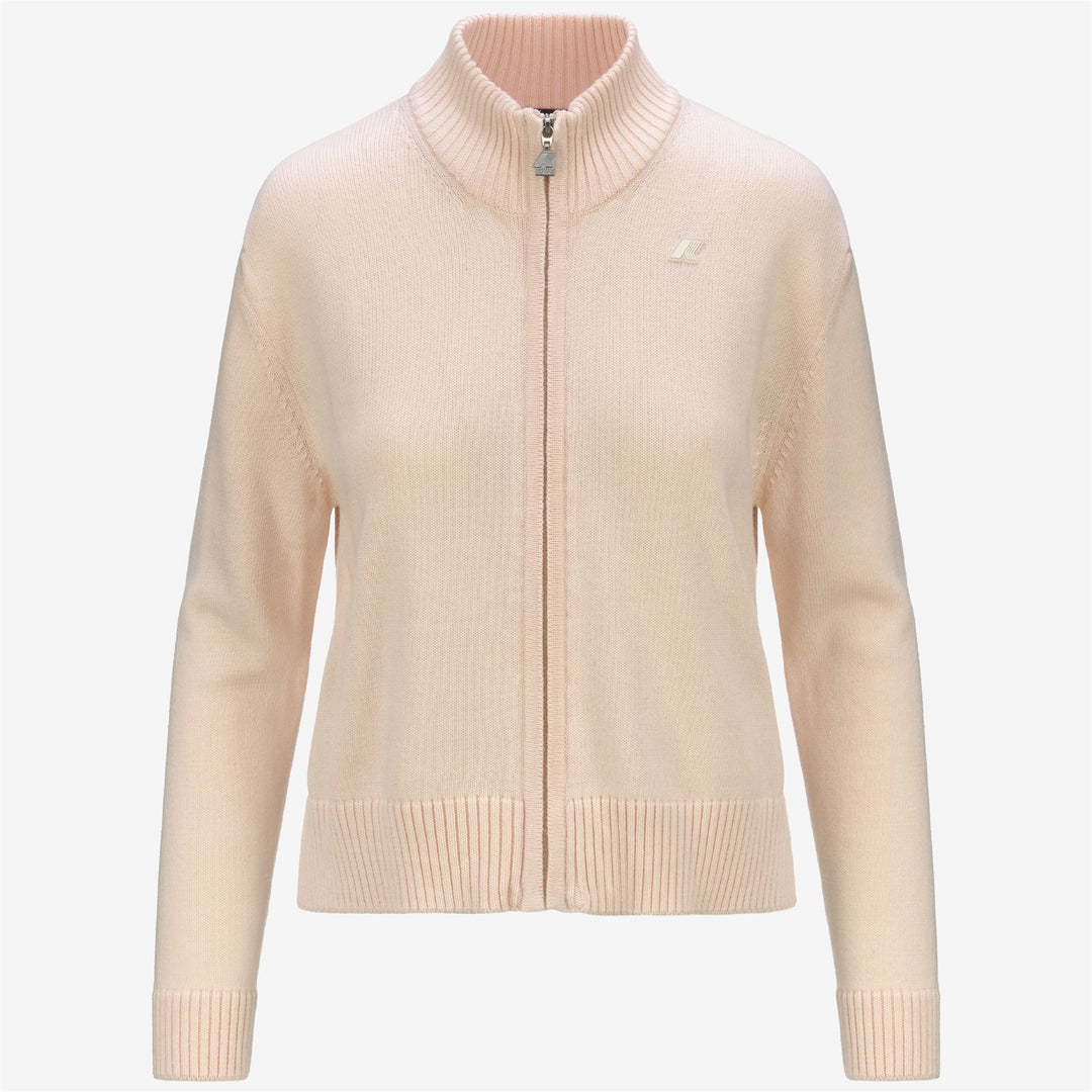 KNITWEAR Woman BETINNE COTTON CASHMERE Jacket PINK DIRTY Photo (jpg Rgb)			