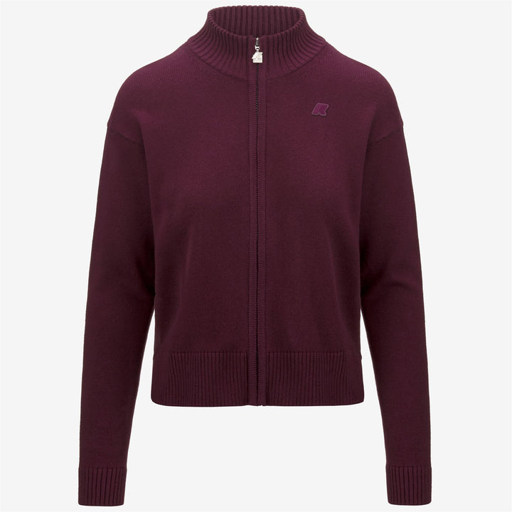 KNITWEAR Woman BETINNE COTTON CASHMERE Jacket RED PORT ROYALE Photo (jpg Rgb)			