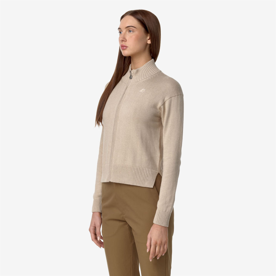 KNITWEAR Woman BETINNE COTTON CASHMERE Jacket BEIGE Detail (jpg Rgb)			