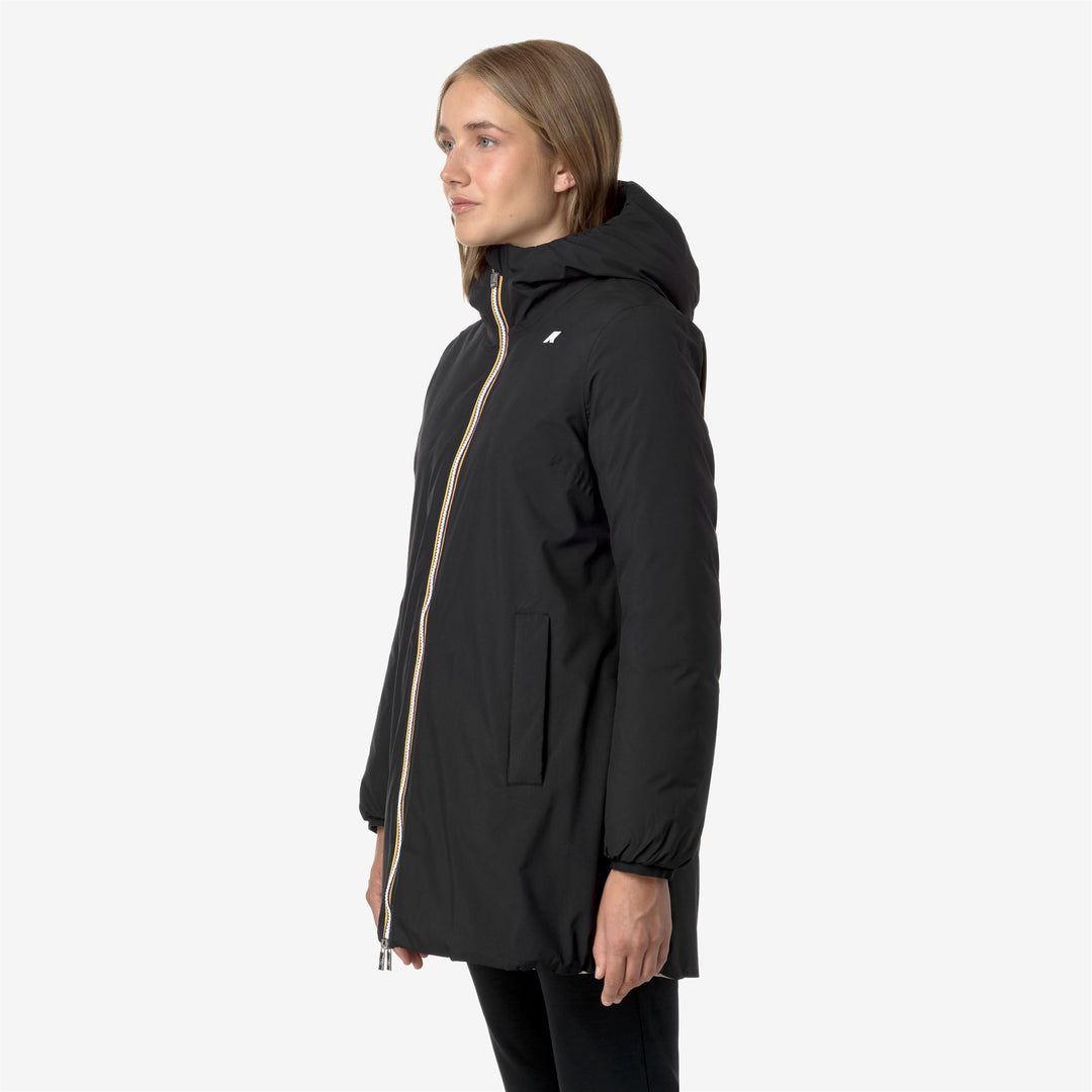 Jackets Woman SOPHIE ST THERMO DOUBLE Mid BLACK P-BEIGE G Detail (jpg Rgb)			