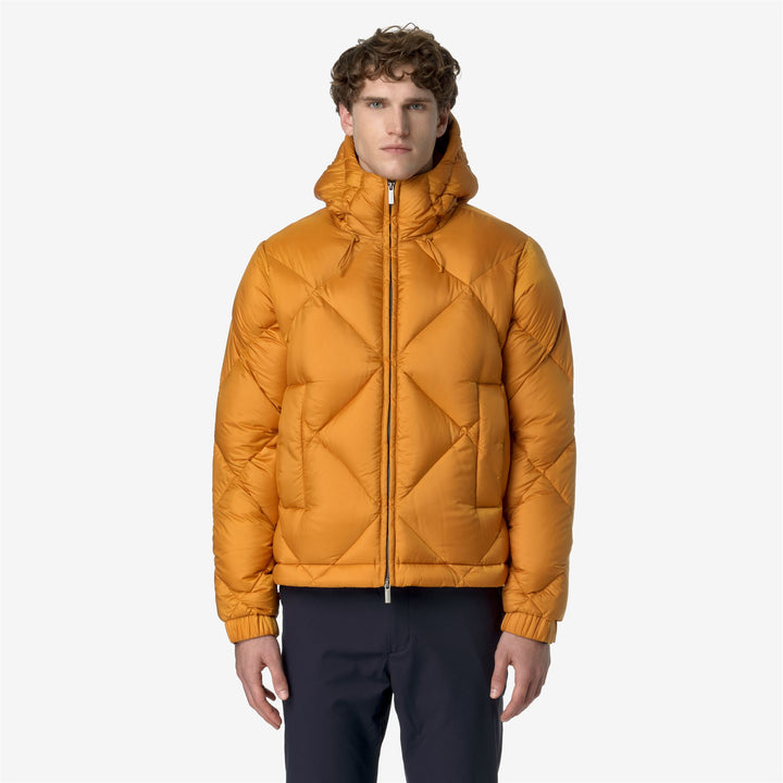 Jackets Man QUILL SUPER LIGHT THERMO HEAVY Short YELLOW INCA Dressed Back (jpg Rgb)		