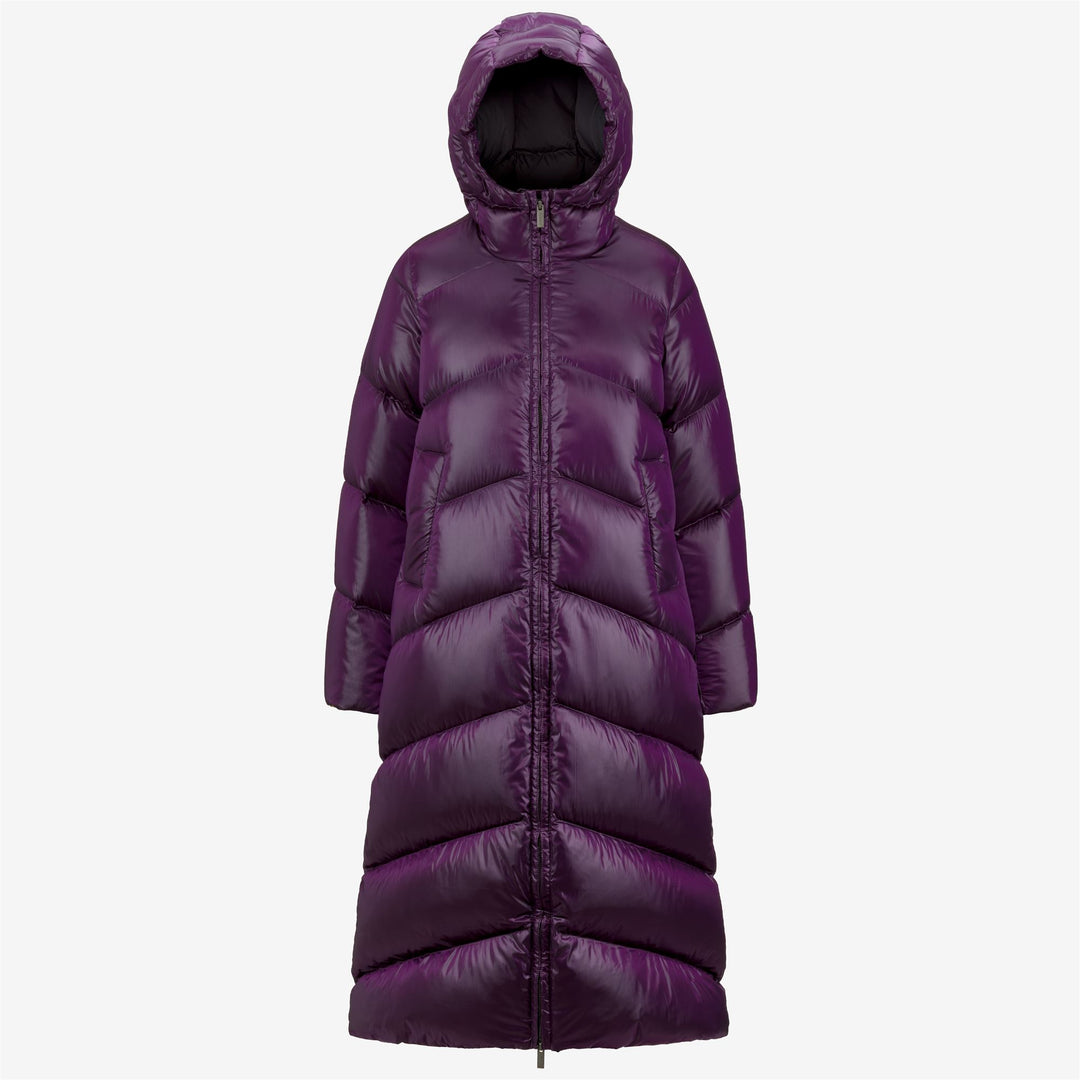 Jackets Woman NEIVEL CRYSTAL CHINTZ THERMO HEAVY Long VIOLET DK PURPLE CHINTZ Photo (jpg Rgb)			