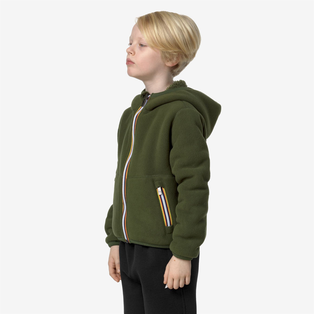 Fleece Boy P. JACK SHERPA POLAR DOUBLE Jacket GREEN C-GREEN C Detail (jpg Rgb)			