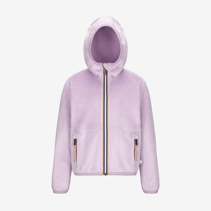 Fleece Girl P. LILY VELOUR POLAR REVERSIBLE Jacket VIOLET LT LILAC Photo (jpg Rgb)			