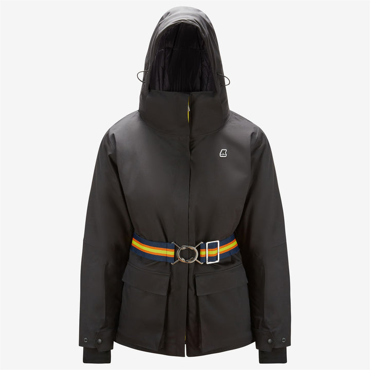 Jackets Woman Giselle Micro Twill Mid BLACK PURE Photo (jpg Rgb)			