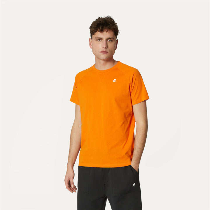 T-ShirtsTop Man EDWING T-Shirt ORANGE RUST Dressed Back (jpg Rgb)		