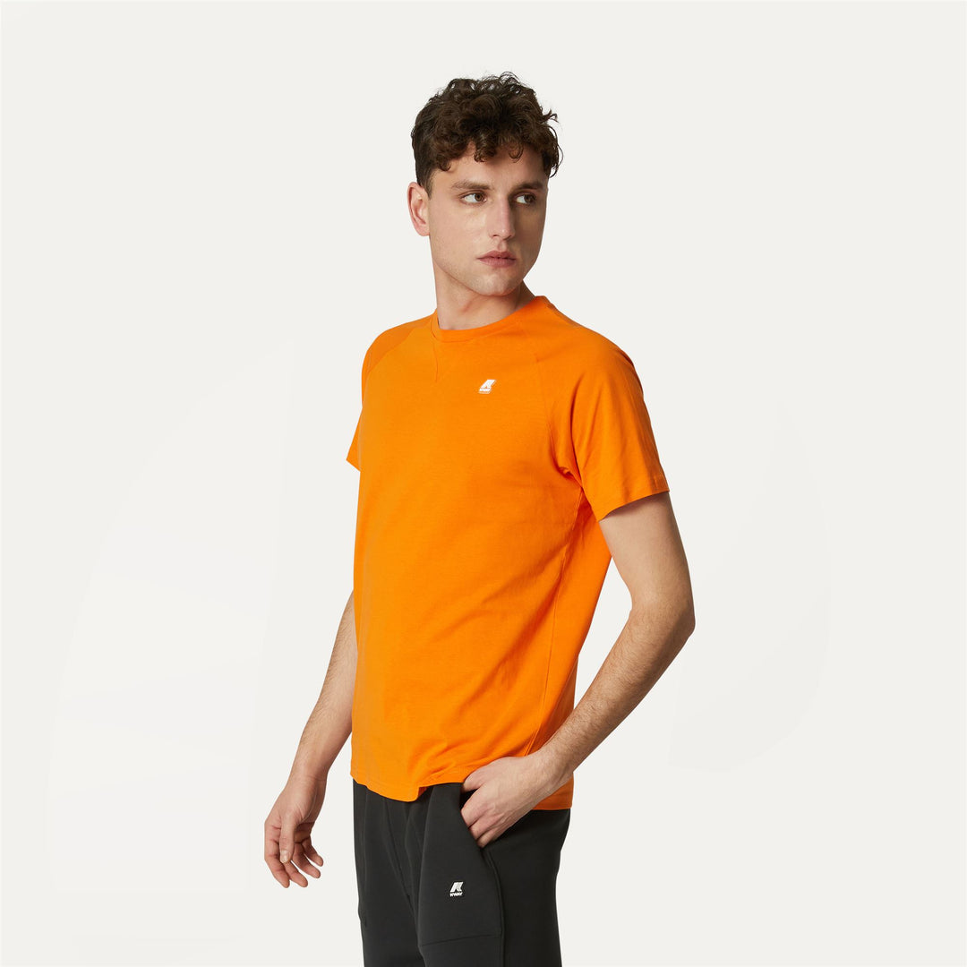 T-ShirtsTop Man EDWING T-Shirt ORANGE RUST Detail (jpg Rgb)			