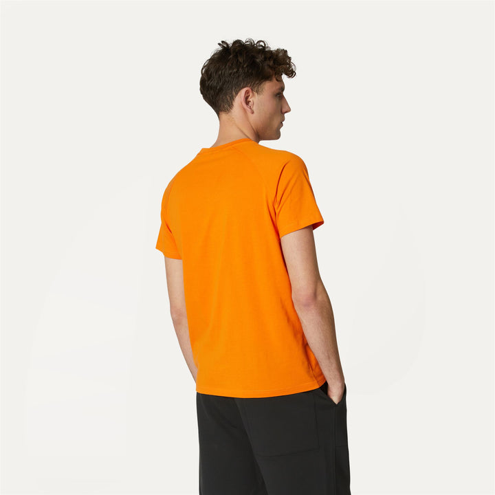 T-ShirtsTop Man EDWING T-Shirt ORANGE RUST Dressed Front Double		