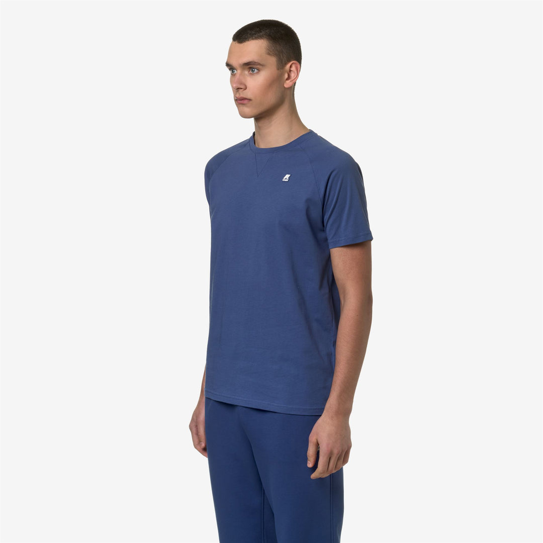 T-ShirtsTop Man EDWING T-Shirt BLUE FIORD Detail (jpg Rgb)			