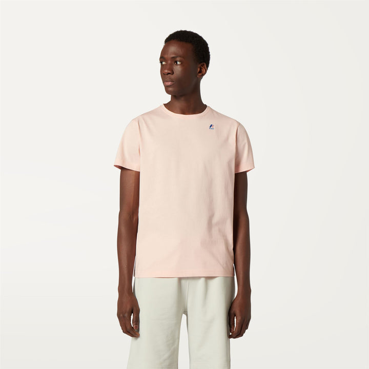 T-ShirtsTop Unisex LE VRAI EDOUARD T-Shirt PINK DAFNE Dressed Back (jpg Rgb)		