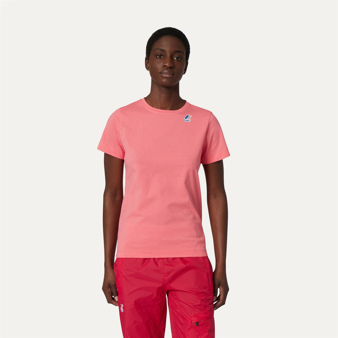 T-ShirtsTop Unisex LE VRAI EDOUARD T-Shirt PINK MD Dressed Back (jpg Rgb)		