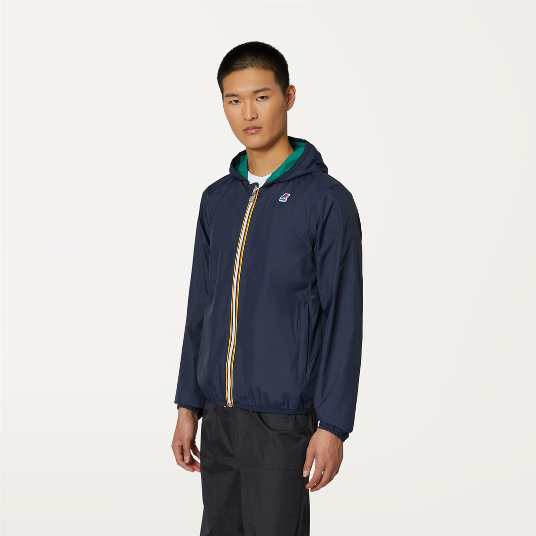 Jackets Man JACQUES PLUS.2 DOUBLE Short BLUE D-GREEN Detail (jpg Rgb)			