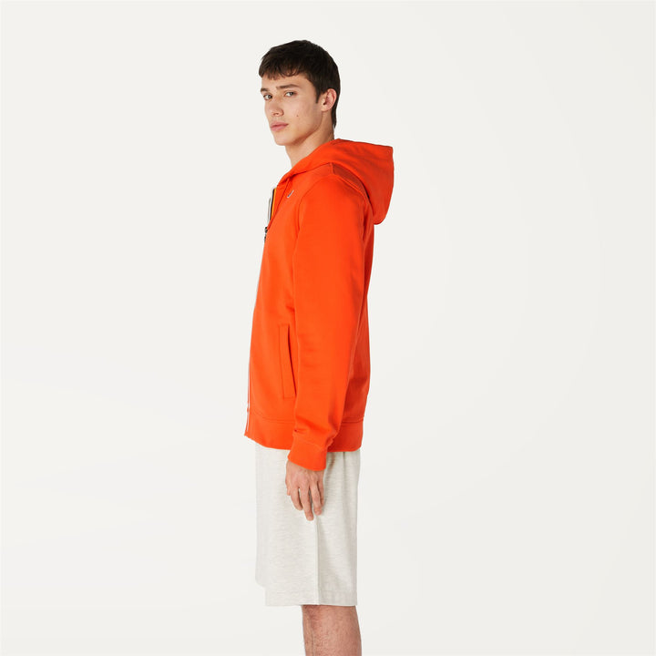 Fleece Man ANTHONY Jacket ORANGE Detail (jpg Rgb)			