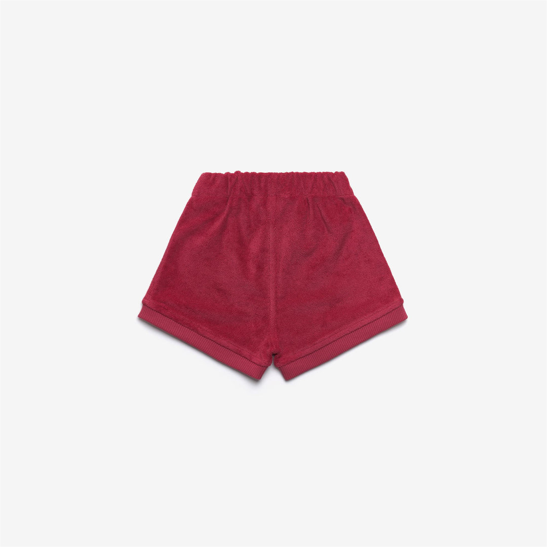 Shorts Kid unisex E. NOISETTE SPONGE Sport  Shorts DK PINK Dressed Front (jpg Rgb)	