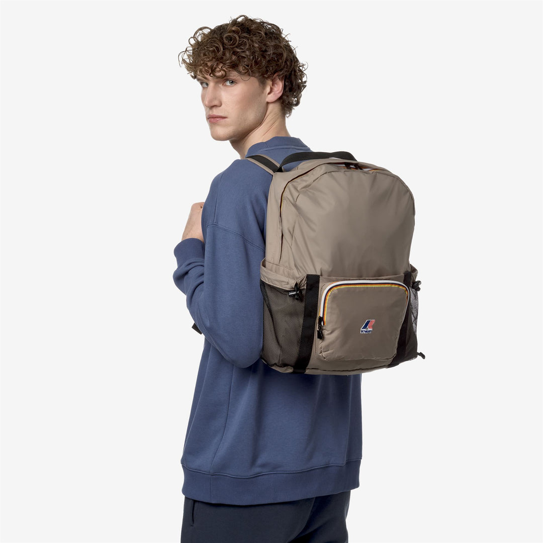 Bags Unisex LE VRAI 3.0 MICHEL Backpack BEIGE TAUPE Detail (jpg Rgb)			