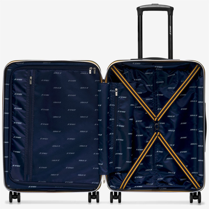 Luggage Bags Unisex TROLLEY MEDIUM Trolley BROWN CORDA-BLUE MD COBALT Dressed Side (jpg Rgb)		