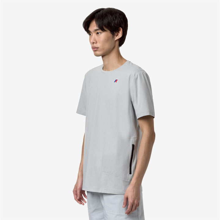 T-ShirtsTop Unisex SERIL TRAVEL T-Shirt GREY LT Detail (jpg Rgb)			