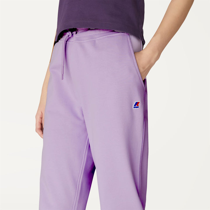 Pants Woman INES Sport Trousers VIOLET PEONIA Detail Double				