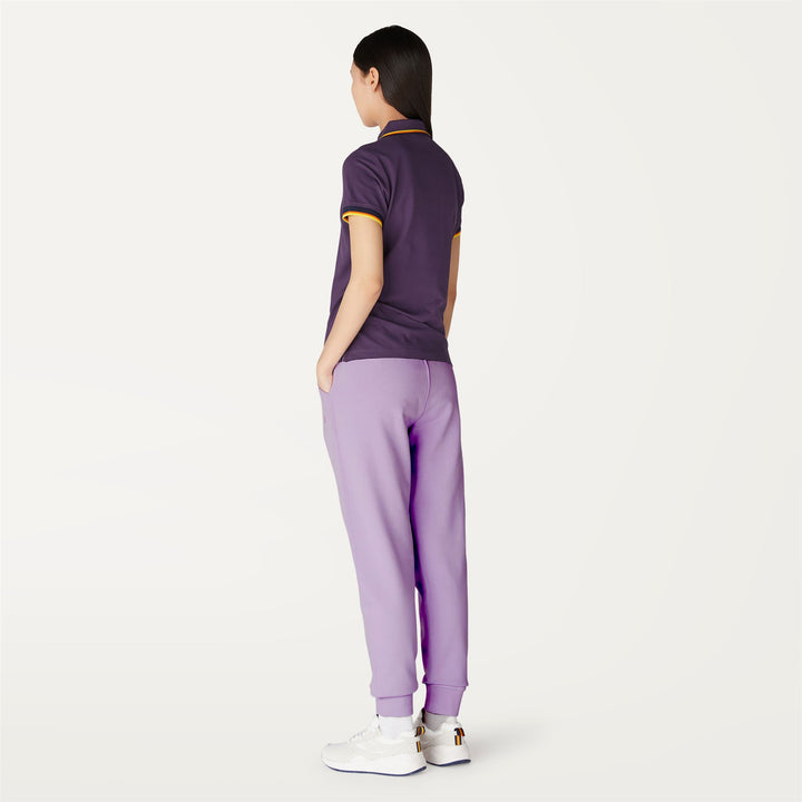 Pants Woman INES Sport Trousers VIOLET PEONIA Dressed Front Double		