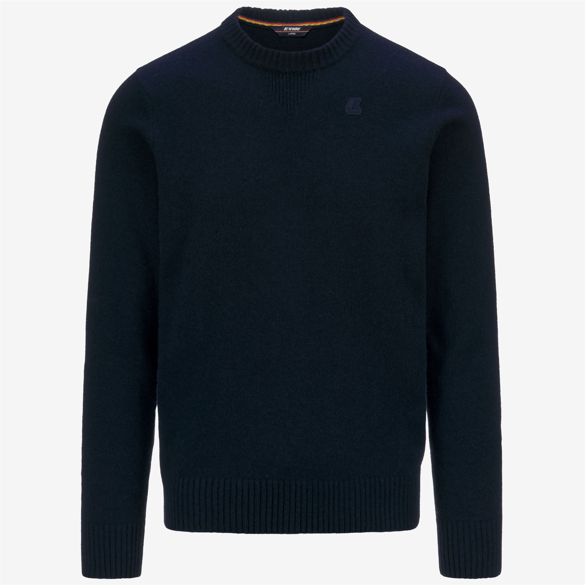 SEBASTIEN LAMBSWOOL Knitwear Pull Over Man BLUE DEPTH