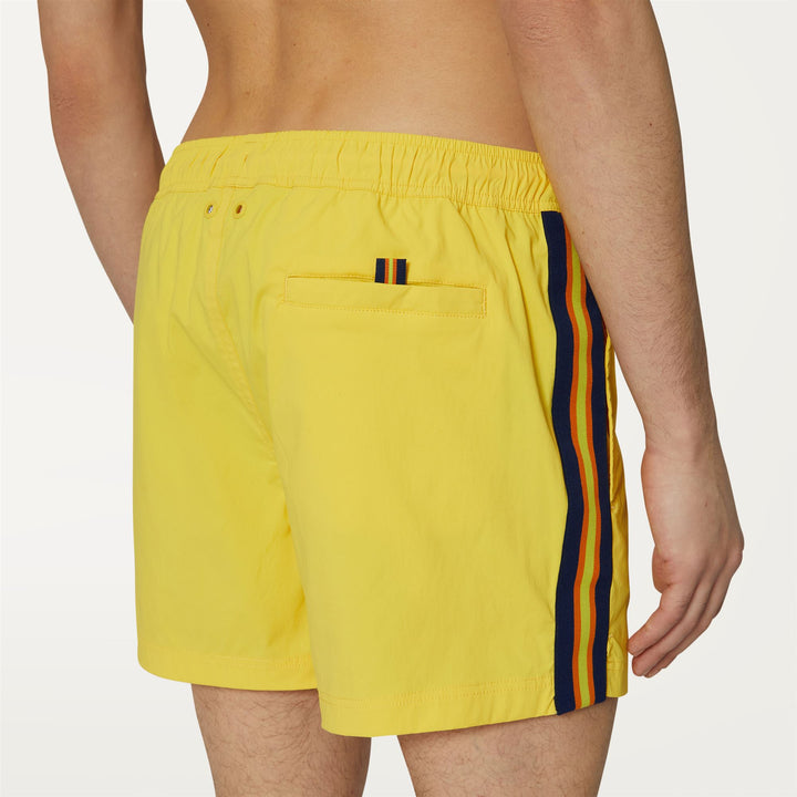 Bathing Suits Man SALT Swimming Trunk YELLOW SUNSTRUCK Detail Double				