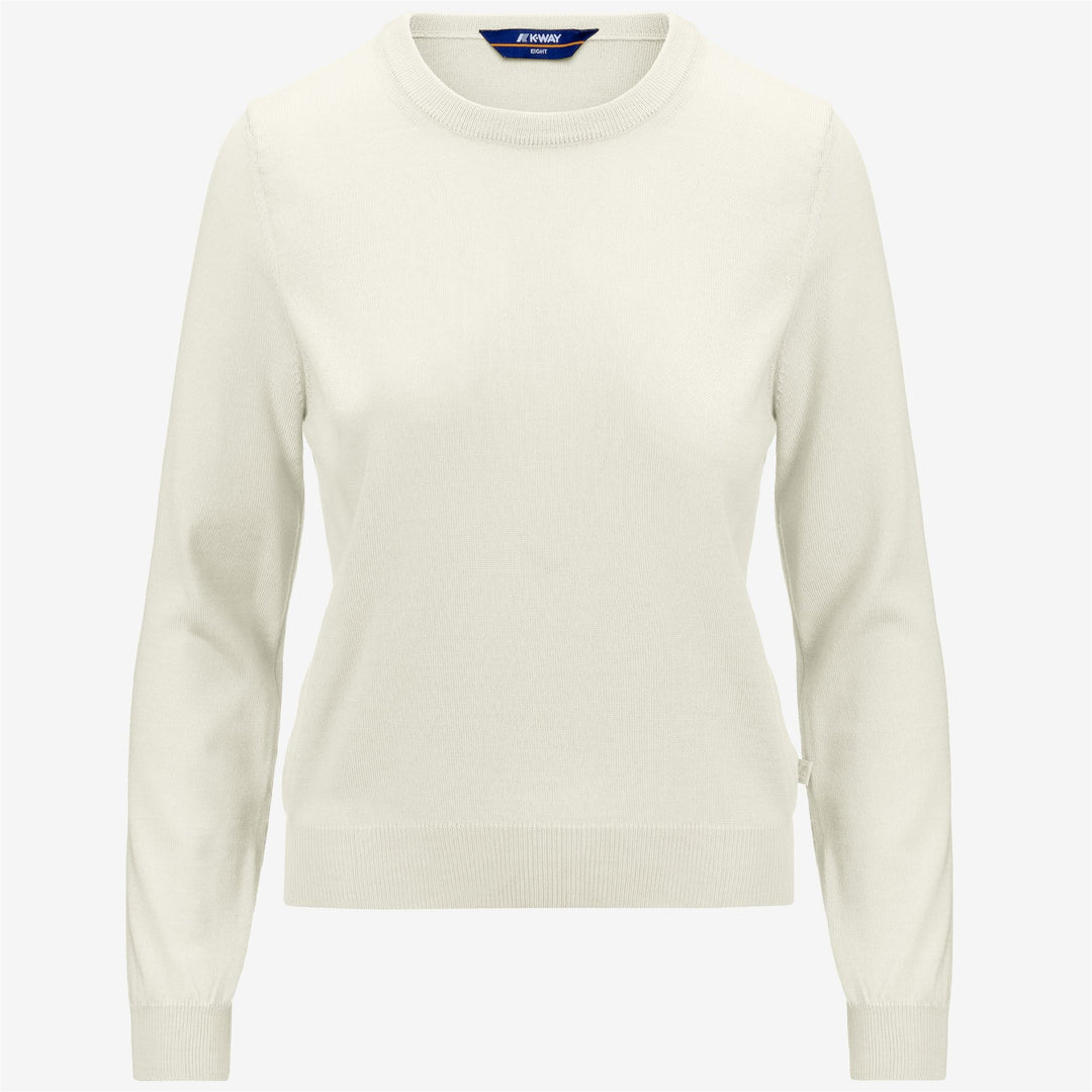 Knitwear Woman ABBI MERINO Pull  Over WHITE PRISTINE Photo (jpg Rgb)			