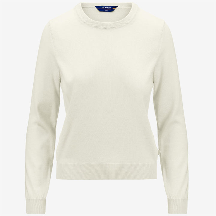 Knitwear Woman ABBI MERINO Pull  Over WHITE PRISTINE Photo (jpg Rgb)			